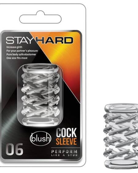 Stay Hard Cock Sleeve 06-Clear