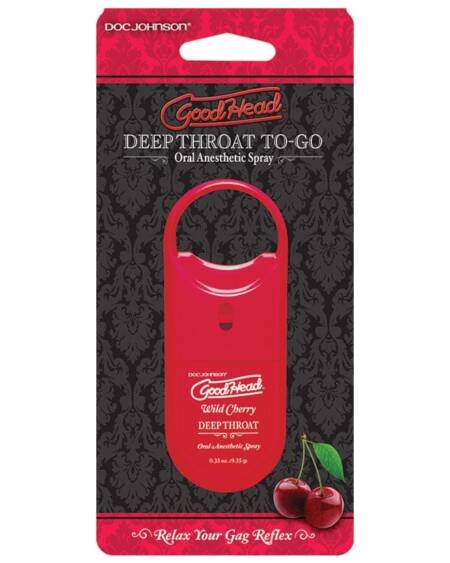 GoodHead Deep Throat Spray To Go-Cherry .33oz