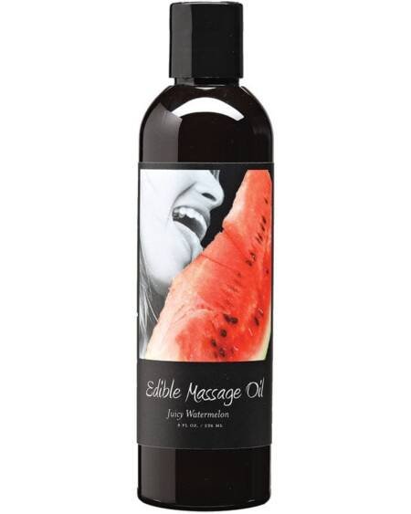 Earthly Body Edible Massage Oil-Juicy Watermelon 8oz