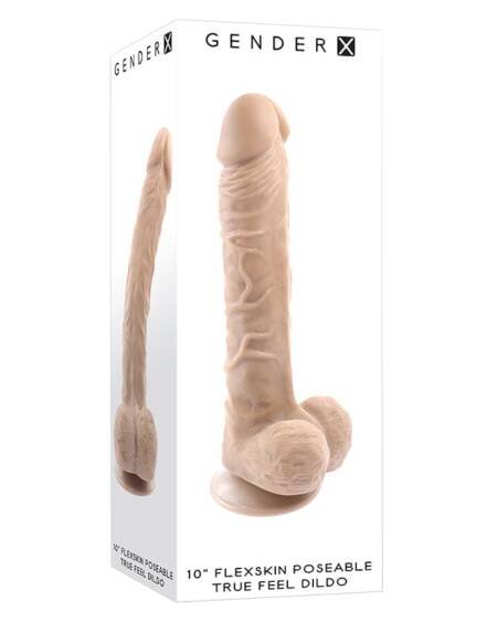 Gender X Poseable Flexskin True Feel Dildo-Light 10