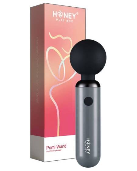 Honey Play Box Pomi Wand Clit Tease Vibrating Wand-Grey