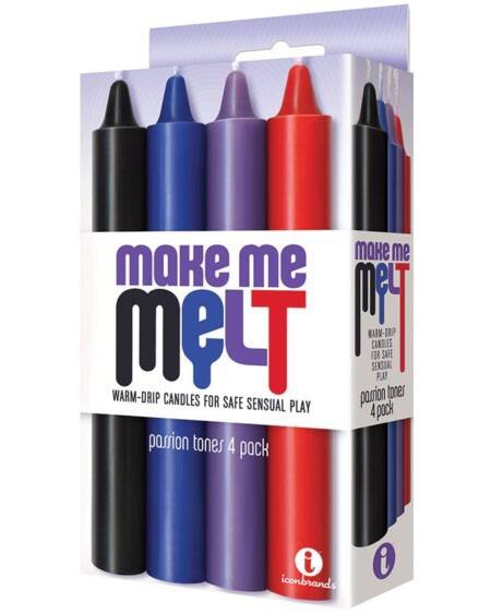 The 9's Make Me Melt Drip Candles-Passion Tones (4 Pack)