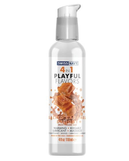 Swiss Navy 4 in 1 Playful Flavors-Salted Caramel 4oz
