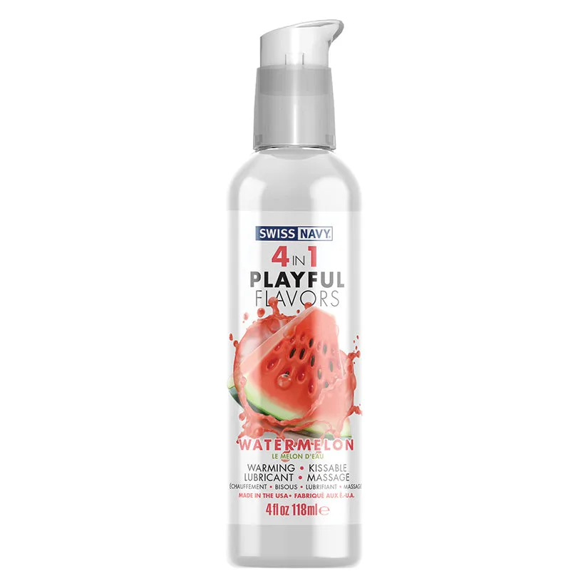 Swiss Navy 4 In 1 Playful Flavors-Watermelon 4 oz