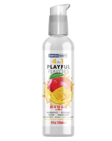 Swiss Navy 4 In 1 Playful Flavors-Mango 4oz