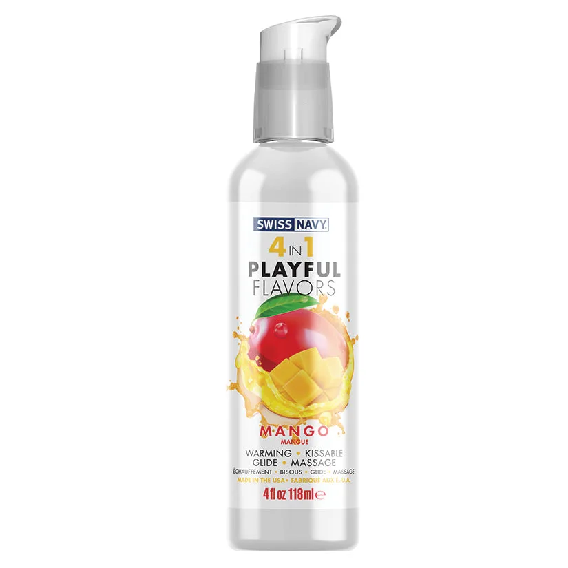 Swiss Navy 4 In 1 Playful Flavors-Mango 4 oz