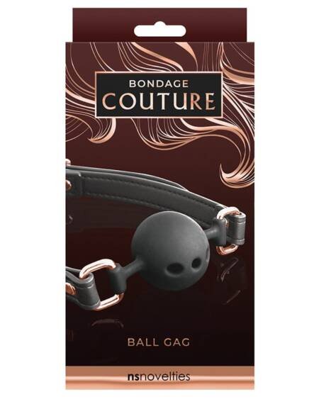 Bondage Couture Ball Gag-Black