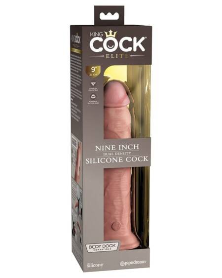 King Cock Elite Dual Density Silicone Cock-Light 9