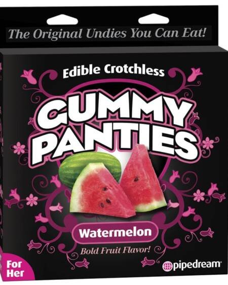 Edible Crotchless Gummy Panties For Her-Watermelon
