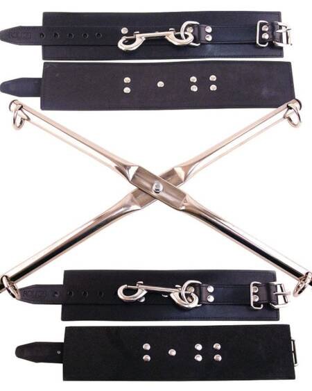 Rouge Group Rod Hog-Tie With Leather Wrist and Ankle Cuffs