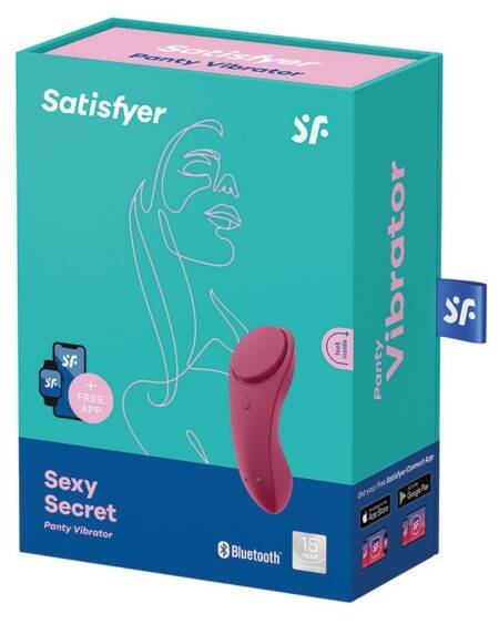 Satisfyer Sexy Secret Panty Vibrator-Wine Red