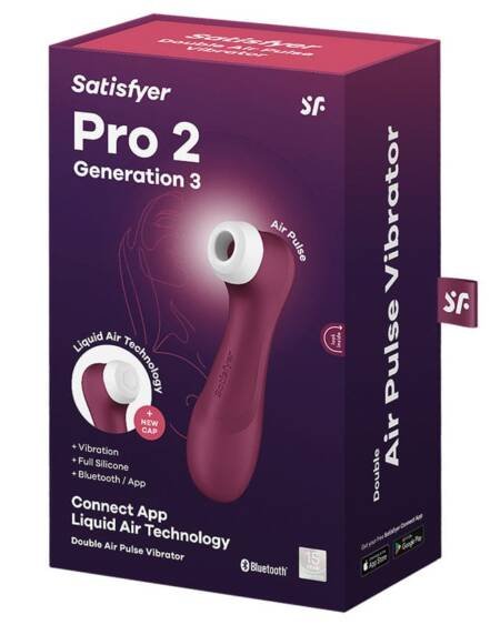 Satisfyer Pro 2 Generation 3 With App-Wine Red