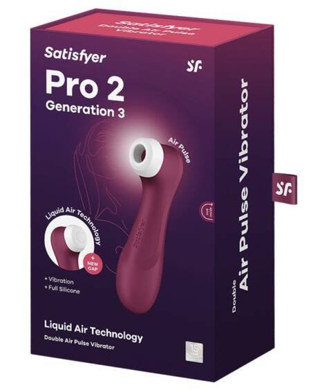 Satisfyer Pro 2 Generation 3-Wine Red