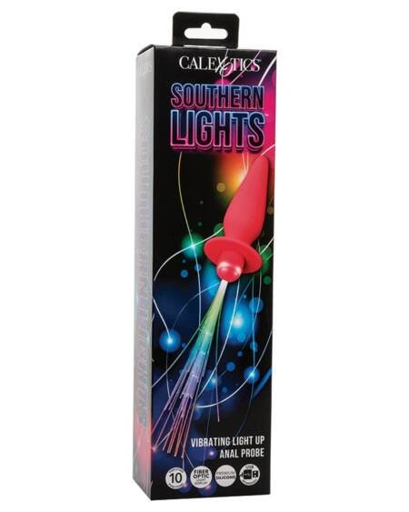 Southern Lights Vibrating Light Up Anal Probe-Pink
