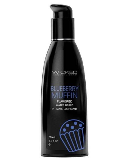Wicked Aqua Flavored Lube-Blueberry Muffin 2 oz