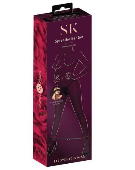 Secret Kisses Rosegasm Spreader Bar Set with Ankle Cuffs