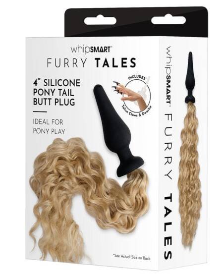 Whipsmart Furry Tales Silicone Plug with Blondie Pony Tail 4