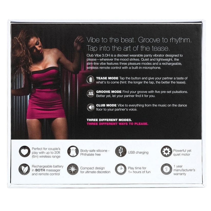 OhMiBod Club Vibe 3.OH-Pink, Black - Image 3