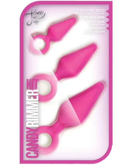Blush Luxe Candy Rimmer 3-Piece Anal Training Kit - Fuchsia