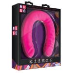 Ruse Silicone Slim Double Dong-Hot Pink 18