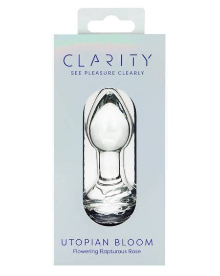 Clarity Glass Dildo Utopian Bloom