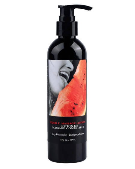 Earthly Body Edible Massage Lotion-Watermelon 8oz