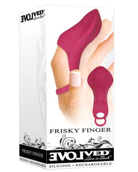 Evolved Frisky Finger Vibrator - Burgundy