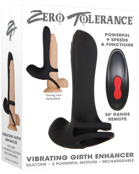 Zero Tolerance Vibrating Girth Enhancer-Black