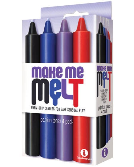 The 9's Make Me Melt Drip Candles-Passion Tones (4 Pack)
