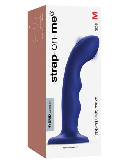 Strap-On-Me Tapping Dildo Wave - Night Blue