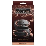 Bondage Couture Wrist Cuffs-Black