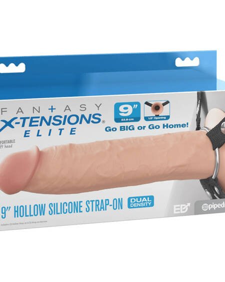 Fantasy X-Tensions Elite Hollow Strap On Dual Density Light 9"