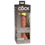 King Cock Elite Dual Density Silicone Dildo - Tan 6 Inch
