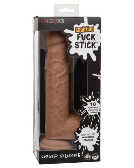 Squirting Dildo with Trigger Action - Brown