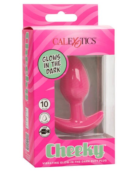 Cheeky Glow-In-The-Dark Vibrating Anal Plug