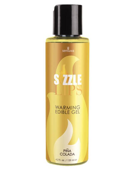 Sensuva Sizzle Lips Warming Edible Gel-Pina Colada 4.2oz