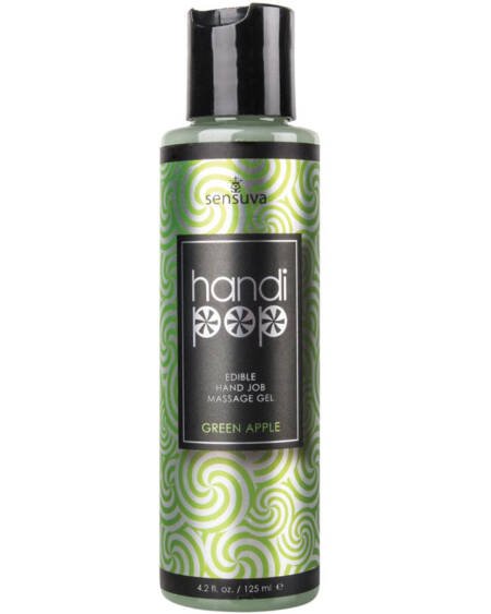 Sensuva Handi-Pop Hand Job Massage Gel-Green Apple 4.2oz
