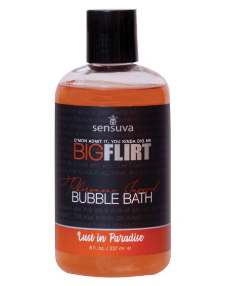 Sensuva Big Flirt Pheromone Bubble Bath-Lust in Paradise 8oz