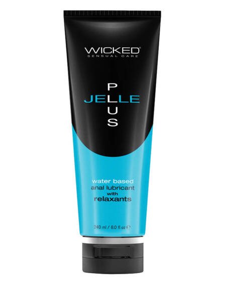 Wicked Aqua Jelle Plus Anal Lubricant with Relaxants 8oz