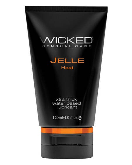 Wicked Jelle Heat Warming Waterbased Anal Lubricant 4oz