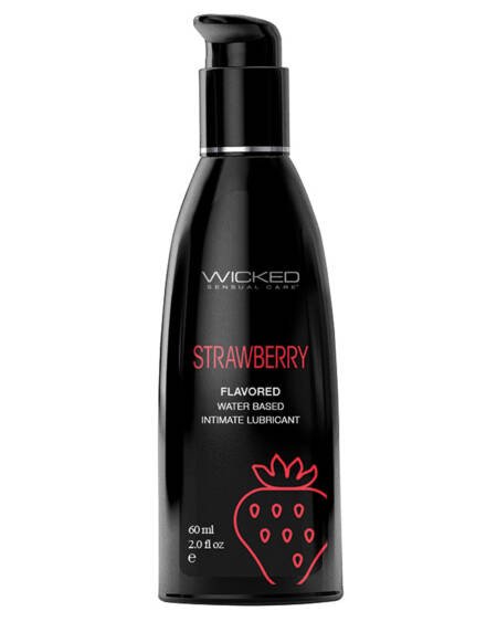 Wicked Aqua Flavored Lube-Strawberry 2oz