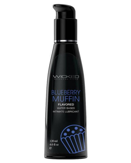 Wicked Aqua Flavored Lube-Blueberry Muffin 4oz