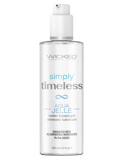Wicked Simply Timeless Aqua Jelle Water-Based Gel Lubricant 4oz