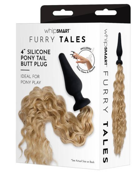 Whipsmart Furry Tales Blondie Pony Tail Silicone Plug - 4 Inch